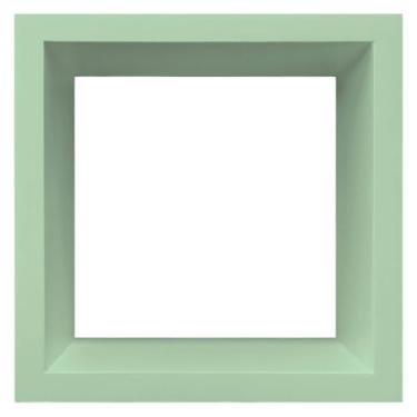 Imagem de Nicho Decorativo Colorido em Mdf Laqueado para Parede - 30x30x12cm Cor:Verde Paraíso;Tamanho:30X30X12 CM