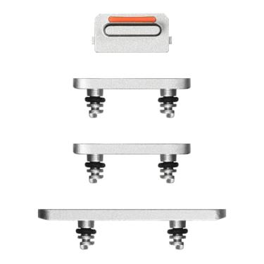 Imagem de Risidamoy Para iPhone 13, botão liga/desliga e botão de volume, botão lateral de substituição, botão de substituição, silencioso, botão de controle de mudo, modelo fixo: A2482 A2631 A2633 A2634