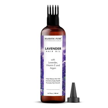Imagem de Óleo de lavanda Majestic Pure para o crescimento do cabelo 200mL com vitamina E