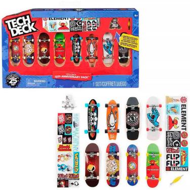 Imagem de Tech Deck Pack Edição Aniversário 25 Anos com 8 Skates de Dedo 3810 - Sunny