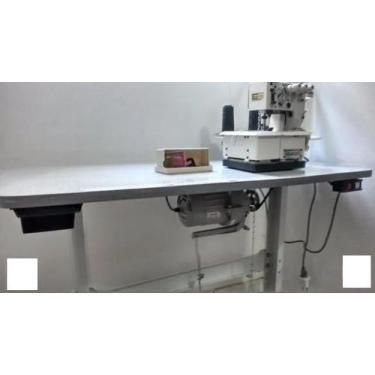 Imagem de Máquina Galoneira 4 Fios Bc2600-3 Bracob Com Mesa E Motor, Bivolt