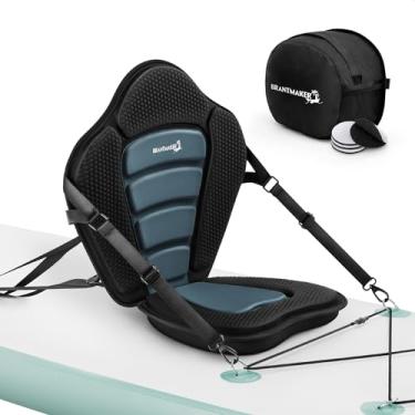 Imagem de BRANTMAKER Assentos De Caiaque Com Apoio Para As Costas, Assento Prancha Stand Up Paddle, Almofada Universal Espessa Inflável Sup, Canoa, Oceânico