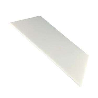 Imagem de Tábua De Corte 50X30 Profissional Polietileno Antibacteriana Carnes Legumes Verduras(BRANCO)