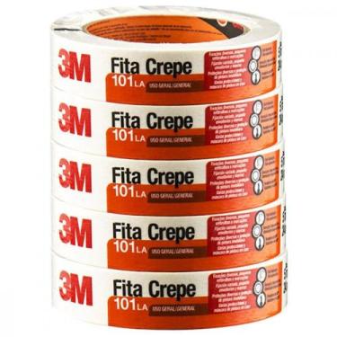 Imagem de Fita Crepe 3M Uso Geral 101La 24X50M Hb004572374 - Kit C/5
