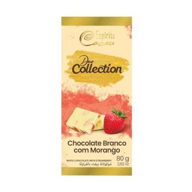 Imagem de Tablete de Chocolate Branco com Morango - 80g