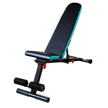 Imagem de Banco de peso dobrável, banco com halteres, equipamento de fitness, assistente abdominal, multifuncional, cadeira de fitness, bancos de supino