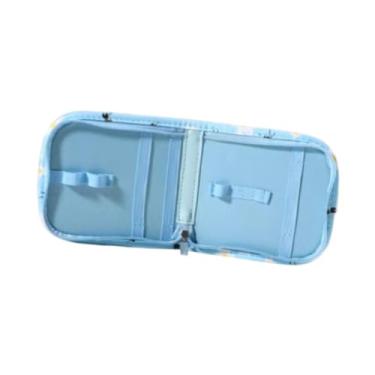 Imagem de Fancyes Saco de Acessórios para Costura, Caixa de Crochet Caso vazio Fácil de segurar Organizador portátil para acessórios de tricô Ferramentas de costura de, Abelha Azul