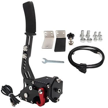Imagem de Htostar Racing PC Racing Game USB Handbrake,64 Bit USB Handbrake Compatible with G25 G27 G29 G920 T500 T300(With Clamp)