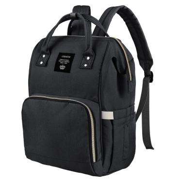 Imagem de Mochila Maternidade Original Lequeen Preta