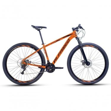 Imagem de Bicicleta Aro 29 Alfameq Afx Alumínio 21v Freio A Disco Garfo Com Suspensão - Laranja Tam.15