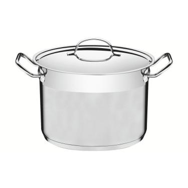 Imagem de Caldeirão Tramontina Professional 30cm 15,2l Inox Fundo Triplo Tampa Plana Detalhe Sati...
