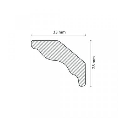 Imagem de Kit Com 15 Barras Roda Teto Perfil De Poliestireno M35 Homestar 30m Branco