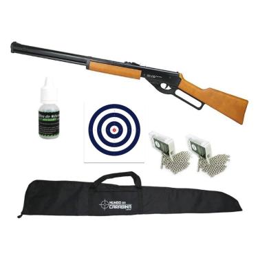 Imagem de Carabina Spring Cowboy Lever Action Madeira 4,5 Kit