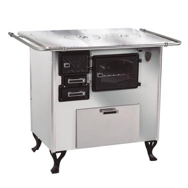 Imagem de Fogão A Lenha Com Forninho Dir Inox Fornos Pinhal Alumínio N1