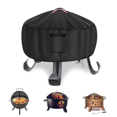 Imagem de Agustone Capas Para Fogueira Redonda Fissfire 35" Mesa Esférica Lareira Gás Propano - 36" Dx 34" A