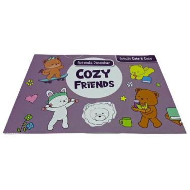 Imagem de Livro Aprenda a Desenhar Cozy Friends Coleção Cute & Cozy 26x18cm 24 D