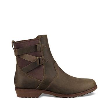 Imagem de Teva Womens Botas femininas impermeáveis Ellery no tornozelo, Oliva escura, 8