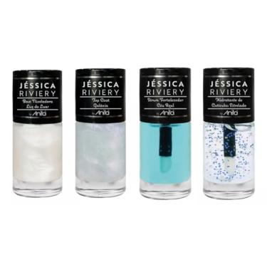 Imagem de Kit 4 Tratamento Anita - Coleção Jéssica Riviery - Fortalecimento e Brilho das Unhas - Esmalte Profissional