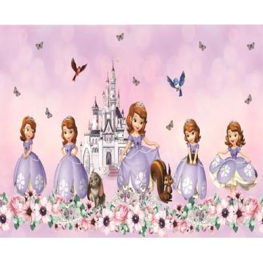 Imagem de Fundo Fotográfico Em Tecido Princesa Sofia 2,60X1,50. - Mix estilos