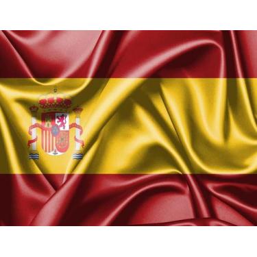 Imagem de Bandeira da Espanha 80cmx140cm Tecido Oxford 100% Poliéster - PRESENTE