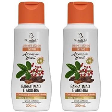 Imagem de Kit com dois sabonetes líquidos Íntimos Barbatimão e Aroeira, 200ml Cada, pH Control