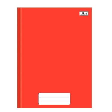Imagem de Caderno Costurado Tilibra Universitário Capa Dura Pepper Vermelho 80  Folhas Embalagem com 5 Unidades