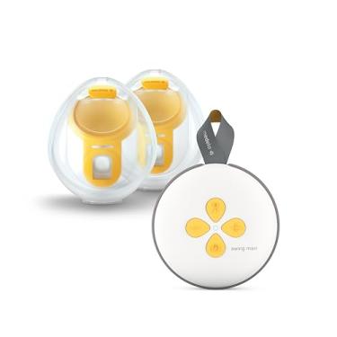 Imagem de Bomba Tira Leite Elétrica Dupla Swing Maxi Hands Free | Fácil de Usar, Intuitiva, Ideal para a Extração em Movimento e com Mãos Livres