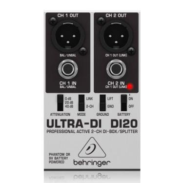 Imagem de Direct Box Ativo 2 canais DI-20 - Behringer