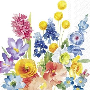 Imagem de Guardanapo para Decoupage Ihr 33x33 Flores Magia Antiga C/ 20 Unidade 