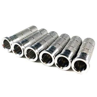 Imagem de Zhan Yi Inserções de alumínio Arrow Pacote com 24 0,244-0,246 polegadas/6,2 mm para arco recurvo composto de flechas padrão
