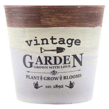 Imagem de Mini Vaso De Planta Cachepot Estampado Decorado 12,5cm