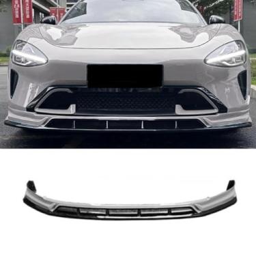 Imagem de Spoiler do para-choque traseiro do carro Difusor do para-choque dianteiro divisor saia lateral peça modificação labial para acessórios de carro Su7 (difusor de para-choque dianteiro cinza)