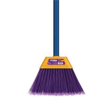 Imagem de Vassoura Piaçava Uso Interno Multiuso 27x19x5cm com Cabo - Roma