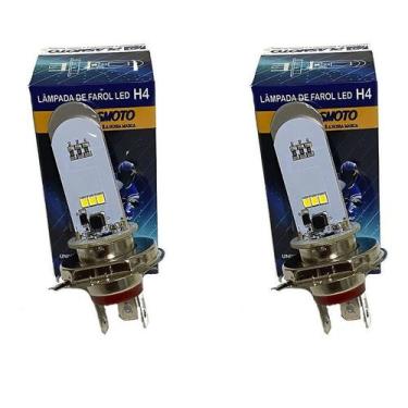Imagem de Par Lampada de Led H4 - Plasmoto, Laranja