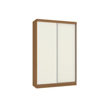 Imagem de Guarda Roupas 2 Portas de Correr e 2 Gavetas N571 Flex Canela/Canela ou Off White - Kappesberg