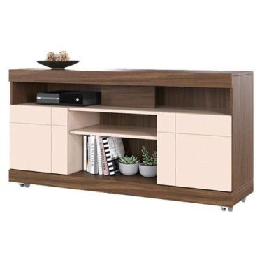 Imagem de Rack Bancada Yara Nogueira Real Off White  Colibri - COLIBRI MÓVEIS, N