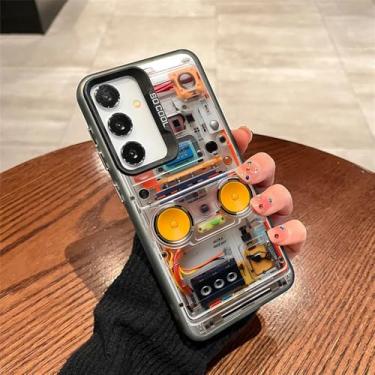 Imagem de Capa de celular com placa de circuito avançado para Samsung A55 A54 A53 A52 A51 A70 A32 A13 5G, capa prateada galvanizada à prova de choque, CYH, B1088T2, para Samsung A54 5G