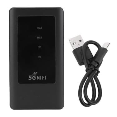 Imagem de Sanpyl 5G WiFi Hotspot, 2,4g 5,8g de Banda Dupla Portátil Sem Fio Sem Fio Roteador Com Slot para Cartão SIM para Viagens, IP54 à Prova de água, 2,77 Gbps, 16 Dispositivos