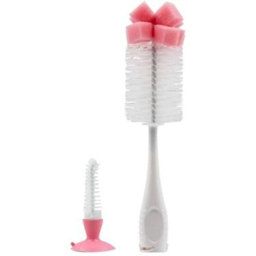 Imagem de Escova Buba com Ventosa e Limpador de Bico Rosa