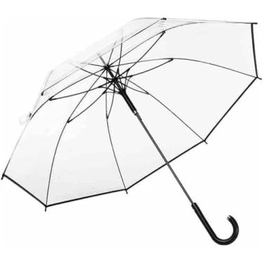 Imagem de Guarda-chuva Guarda-chuvas Fortes Guarda-chuva Transparente Guarda-chuva à Prova De Vento Guarda-chuva De Viagem Guarda-chuva Transparente De Alça Longa Para Homens E Mulheres