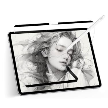 Imagem de Protetor de tela Megoo DrawPad Paperfeel para iPad Air 13" (2025/2024) 6/7th, M2/M3, Filme magnético removível com pasta de armazenamento, Anti-reflexo, Escreva e desenhe como em papel.