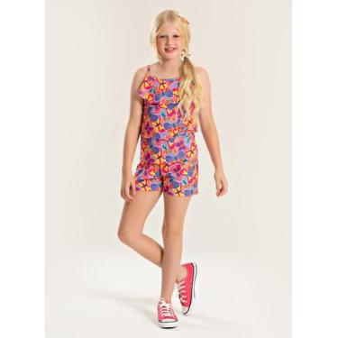 Imagem de Conjunto Verão Menina Tulipa Regata com Babado e Shorts Borboletas col