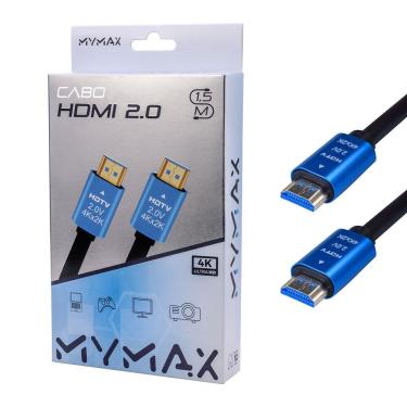 Imagem de Cabo de Video HDMI 2.0 Blindado 1.5 metros 4K 60MHZ - MYMAX