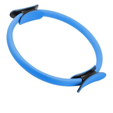 Imagem de JustGoFit Anel De Pilates Resistência Leve Para Exercícios De Corpo Inteiro 38cm Acolchoado Antiderrapante (Azul)