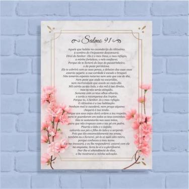 Imagem de Quadro Decorativo Salmo 91 - Arte Aqui, 30x40cm