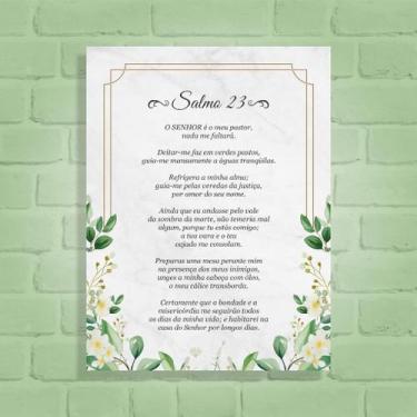 Imagem de Quadro Decorativo Salmo 23_2 - Arte Aqui, 30x40cm