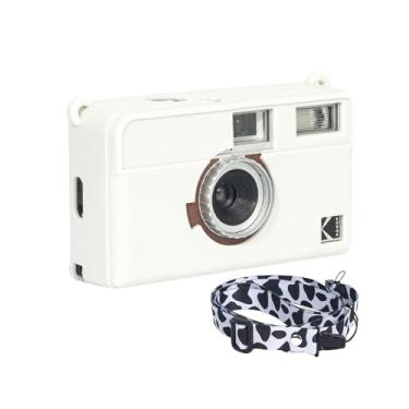 Imagem de Aisnyho Capa para câmera H35N, capa protetora de silicone macio ultrafina e leve para câmera de filme Kodak EKTAR H35 H35N com alça de ombro, branca, capa protetora de silicone