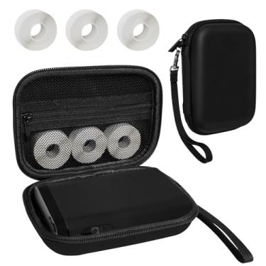 Imagem de Teyomi Capa compatível com NELKO P21, para NIIMBOT D110, para JADENS D110 etiquetadora com fita de 3 rolos (papel de etiqueta 1/5.1 cm x 1 1/5.1 cm (12 mm x 40 mm))-Bolsa de armazenamento rígida