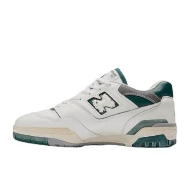 Imagem de New Balance Tênis masculino 550, Sal marinho/verde pântano/cinza sombra, 38