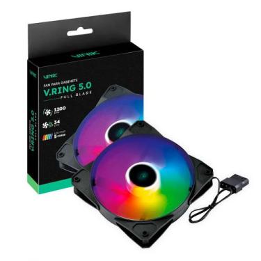Imagem de Cooler Fan Para Gabinete V.ring 5.0 Full Blade 120mm 5 Cores Vinik